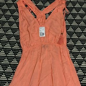 Maxi salmon colored dress from forever 21